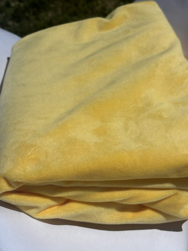 1 1/4 Yard Light Yellow Plush